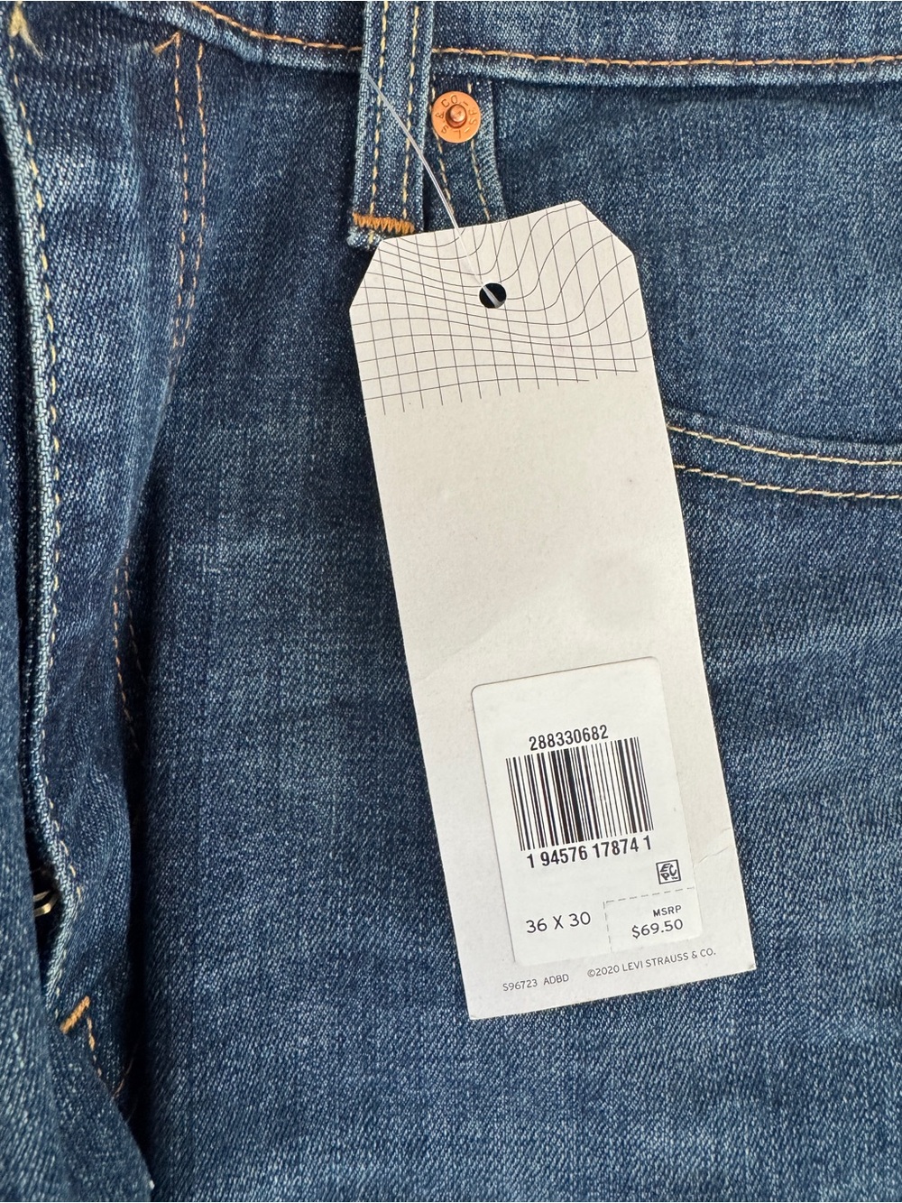 Levi's 512 Slim Taper Jeans - Dark Indigo - Picture 3 of 5